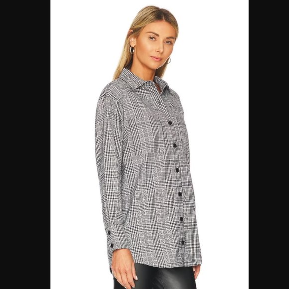 Patton Top by Lovers and Friends in Black White Check via Revolve - Picture 2 of 5